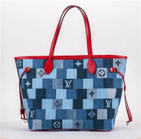 louis vuitton denim neverfull bag|louis vuitton neverfull bag review.